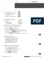 American Think Starter - UNIT 4 Practice Test