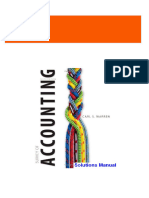 Instant download Survey of Accounting 6th Edition Warren Solutions Manual pdf all chapter