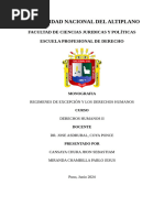 MONOGRAFIA REGIMENES DE EXCEPCIÓN