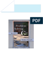 Problem Solving with C 6th Edition Savitch 2024 scribd download