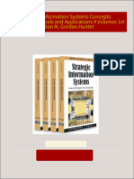 Full download Strategic Information Systems Concepts Methodologies Tools and Applications 4 Volumes 1st Edition M. Gordon Hunter pdf docx