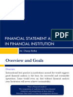 Financial Statement Analysis Institutions New