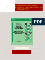 PDF Social Factors in the Personality Disorders A Biopsychosocial Approach to Etiology Treatment 1st Edition Joel Paris download