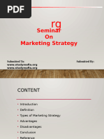 Marketing Strategy