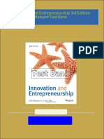 All chapter download Innovation and Entrepreneurship 3rd Edition Bessant Test Bank