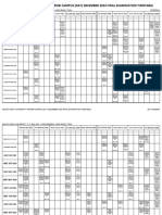 Day (Bachelors) December 2024 Final Examination Timetable