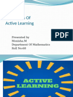 Techniques of Active Learning