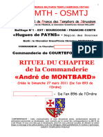 2014 André de Montbard Rituel de La Commanderie Corrigé(1)