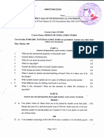 CET401 DESIGN OF STEEL STRUCTURES, MAY 2023