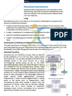 Manufacturing industry notes