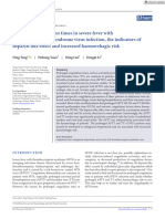 Prolonged coagulation times in severe fever with thrombocytopenia syndrome virus infection, the indicators of heparin‐like effec(科研通-ablesci.com) (2)