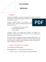 Cost Accounting Introduction