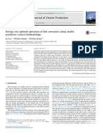 Energy cost optimal operation of belt conveyors using model predictive control methodology