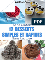 12 desserts simples et rapides sans gluten et sans lactos.Hélène Lim