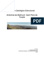 Geo Estructural Anticlinal de Bellmunt