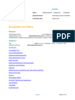 Acceptable Use Policy Template