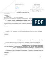 EPREUVE BAC 2021 HISTOIRE-GEOGRAPHIE TOUS LES SERIES  1ER GROUPE DAKAR SÉNÉGAL