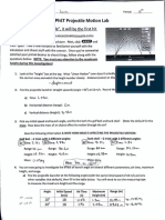 PhET Projectile Motion Lab Revised