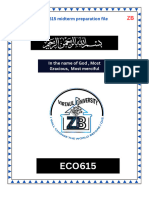 ECO615 midterm preparation file by ZB 