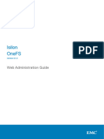 EMC ISILON OneFS Web Administration