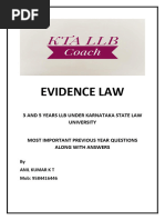 Evidence Law KSLU Grand Final Notes