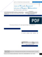 Oral Health Status of Visually Impaired Children in rural area of Nagpur, Maharashtra