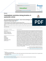 Carbohydrate restriction during lactation-A systematic review