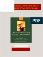 Law and Economics with Chinese Characteristics Institutions for Promoting Development in the Twenty First Century 1st Edition David Kennedy 2024 Scribd Download