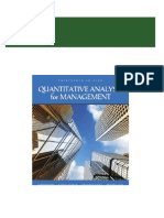 Download full Solution Manual for Quantitative Analysis for Management 13th Edition by Render all chapters