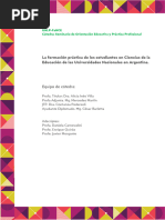 La formación práctica de les estudiantes en Ciencias de la Educación de las Universidades Nacionales en Argentina.