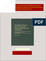 Immediate download Rosalind Krauss and American Philosophical Art Criticism From Formalism to Beyond Postmodernism 1st Edition David Carrier ebooks 2024