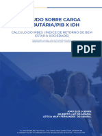 ESTUDO SOBRE CARGA TRIBUTÁRIA-PIB - 2022 X IDH  2022 IRBES abril 2024