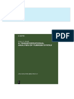 Download ebooks file A transformational analysis of Turkish syntax Robert H. Meskill all chapters