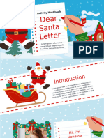 Dear Santa Letter Activity Worksheet