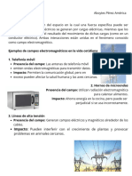 FISICA II Actividad #4 Aboytes Pérez America Definición de campo Un campo es una región del espacio en la cual una fuerza específica puede ser detectada. Los campos eléctricos se generan por carga (1)