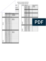 JADWAL PELAJARAN SEMESTER 1 KELAS 4