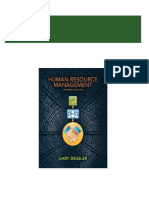 Instant download Human Resource Management Dessler 13th Edition Solutions Manual pdf all chapter