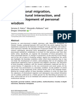 International migration, cross-cultural interaction, and the development of personal wisdom