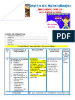 1° SESIÓN DÍA 3 MAT INICIAMOS CON LA MULTIPLICACIÓN