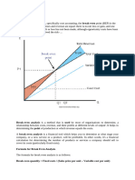 Break Even.inflation and Depreciationdocx