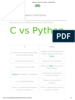 Difference Between C and Python - GeeksforGeeks