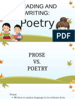 Reading and Writing Poetry