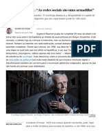 Zygmunt Bauman_ “As redes sociais são uma armadilha” _ Cultura _ EL PAÍS Brasil