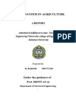 Solar system in agriculture report