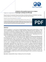 Impact of Wettability and Relative Permeability Hysteresis in Saline