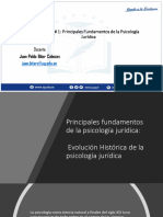 JURIDICA - U1 - 1.1 Principales Fundamentos de la Psicología Jurídica (Evolución Histórica)