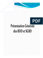 Présentation Générale des BDD - partie 1