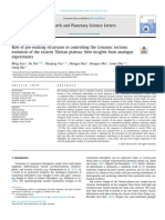 Sun Etal_Role of Pre-existing Stuctures in Shortening of Tibetal Plateau- Analogue Modelling_EPSL_18