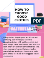 How to Choose Good Clothes