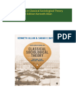 Get Explorations in Classical Sociological Theory 4th Edition Kenneth Allan free all chapters